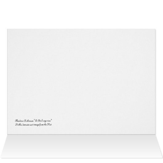 Theodore Robinson "Bird's eye view" landscape art (Inside Horizontal (Top))