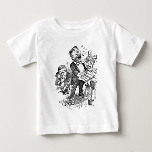Theodore Roosevelt 1912 Political Cartoon Baby T_Shirt