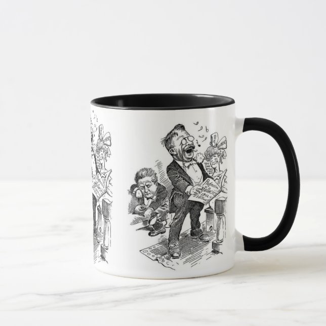 Theodore Roosevelt 1912 Political Cartoon Mug (Right)