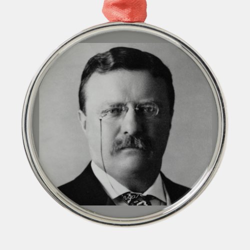 Theodore Roosevelt 26th President Metal Ornament