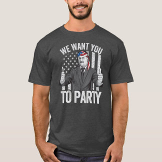 Theodore Roosevelt 4th Of July Men American USA T-Shirt