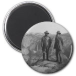 Theodore Roosevelt And John Muir On Glacier Point Magnet at Zazzle