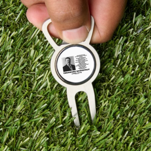 Theodore Roosevelt Dare Mighty Things Advice Quote Divot Tool