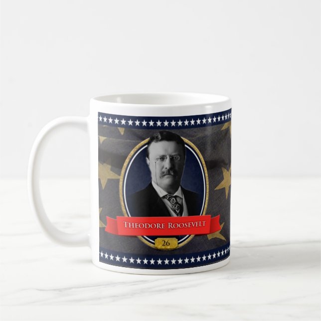 Theodore Roosevelt Historical Mug (Left)