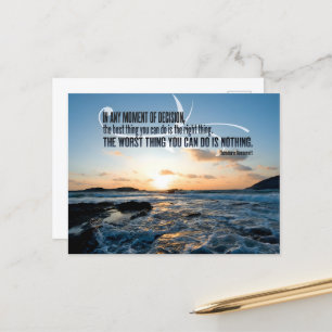 Theodore Roosevelt Inspirational Quote "Decision" Postcard