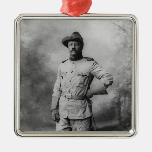 Theodore Roosevelt Metal Ornament