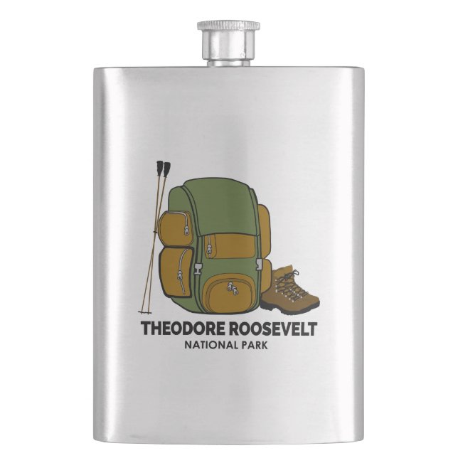Theodore Roosevelt National Park Backpack Flask (Front)