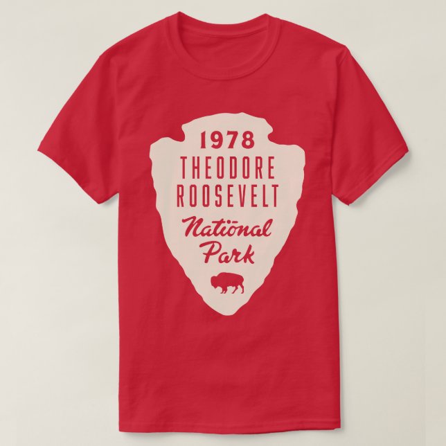 Theodore Roosevelt National Park Buffalo Arrowhead T-Shirt (Design Front)