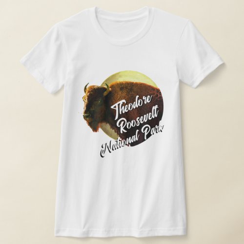 Theodore Roosevelt National Park  Buffalo  T_Shirt