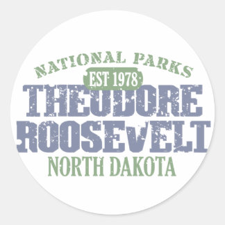 Theodore Roosevelt National Park Classic Round Sticker