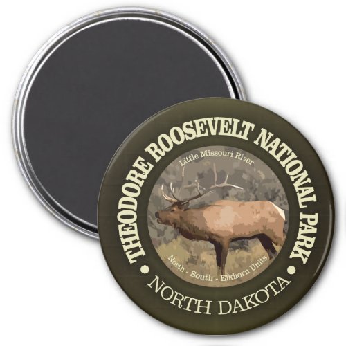 Theodore Roosevelt National Park elk Magnet