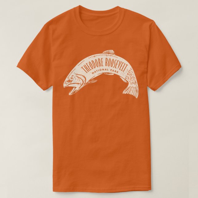 Theodore Roosevelt National Park Fish Tan T-Shirt (Design Front)