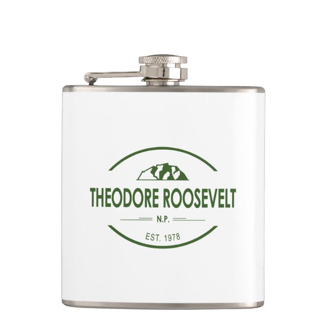 Theodore Roosevelt National Park Flask (Front)