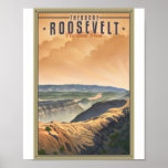 Theodore Roosevelt National Park Litho Artwork Poster