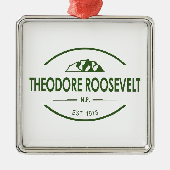 Theodore Roosevelt National Park Metal Ornament (Front)
