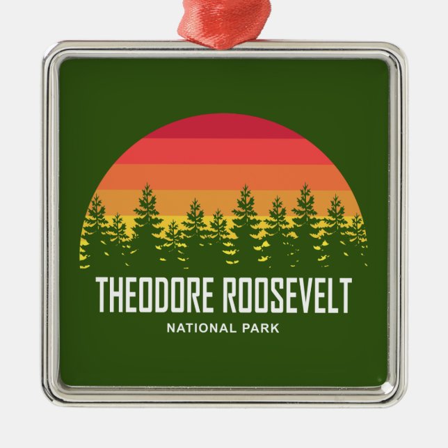 Theodore Roosevelt National Park Metal Ornament (Front)