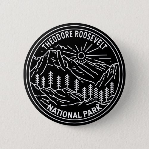 Theodore Roosevelt National Park Monoline Button