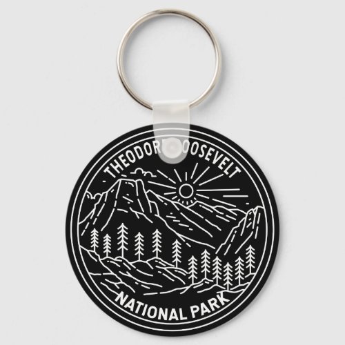 Theodore Roosevelt National Park Monoline Keychain
