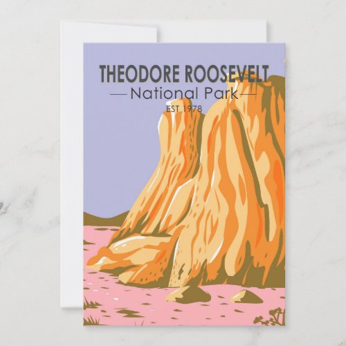 Theodore Roosevelt National Park North Dakota Holiday Card