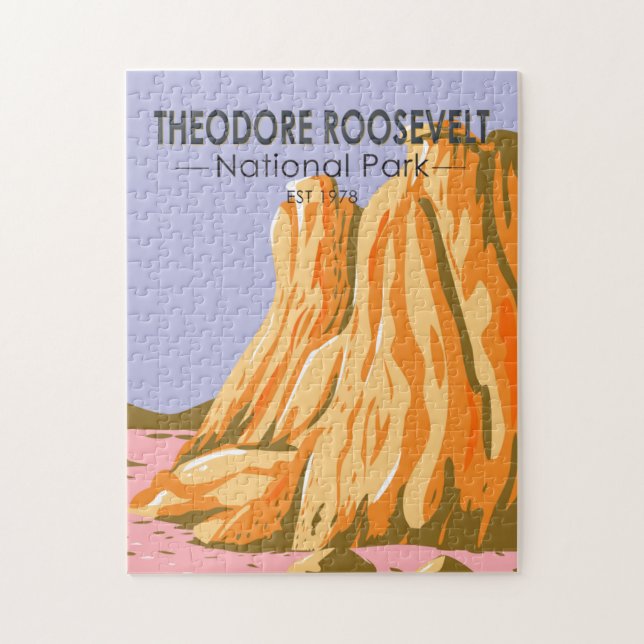 Theodore Roosevelt National Park North Dakota  Jigsaw Puzzle (Vertical)