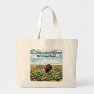 Theodore Roosevelt National Park North Dakota Large Tote Bag