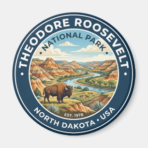 Theodore Roosevelt National Park North Dakota Magnet
