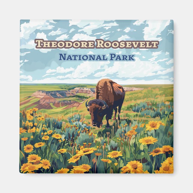 Theodore Roosevelt National Park North Dakota Magnet (Front)