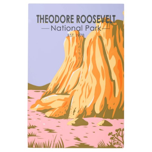 Theodore Roosevelt National Park North Dakota  Metal Print
