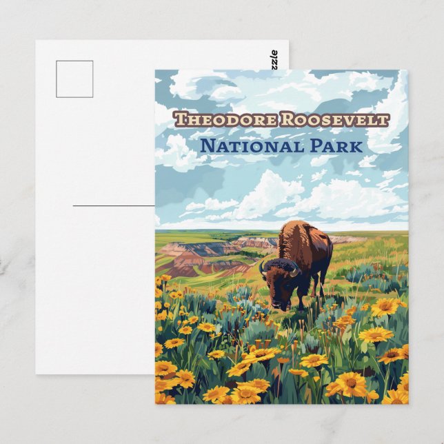 Theodore Roosevelt National Park North Dakota Postcard (Front/Back)