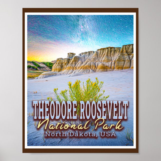 THEODORE ROOSEVELT NATIONAL PARK - NORTH DAKOTA US POSTER (Front)