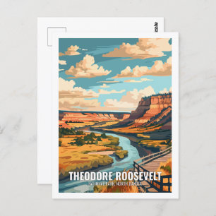Theodore Roosevelt National Park North Dakota USA  Postcard