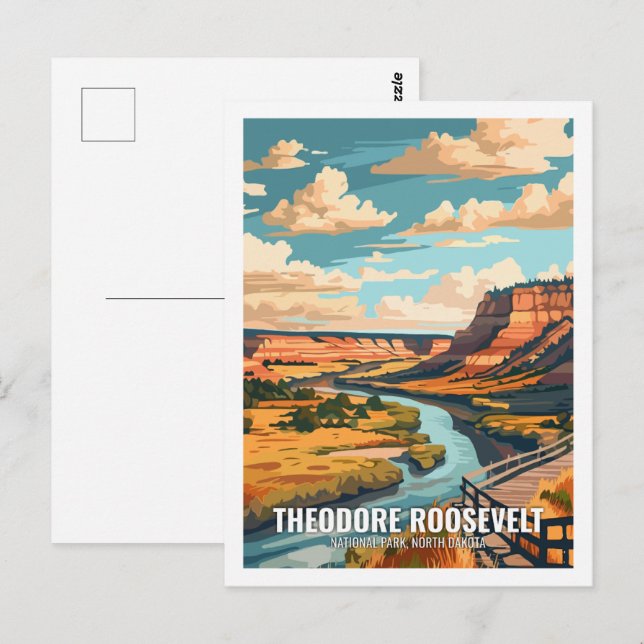 Theodore Roosevelt National Park North Dakota USA  Postcard (Front/Back)
