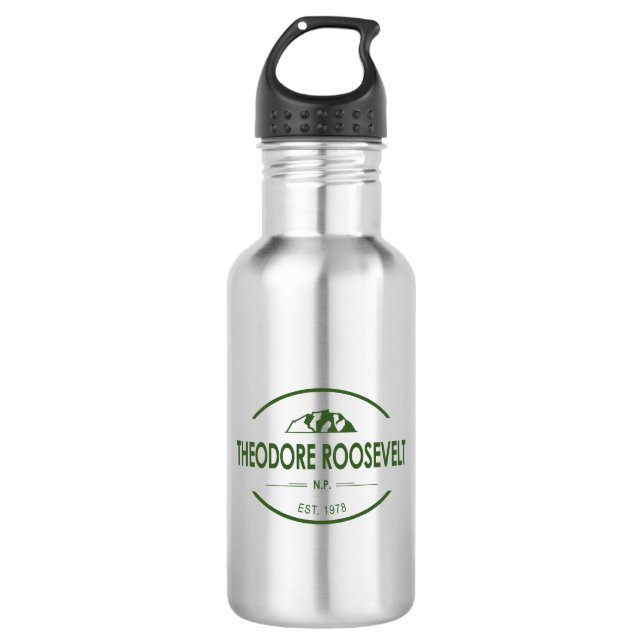 Theodore Roosevelt National Park Stainless Steel Water Bottle (Front)