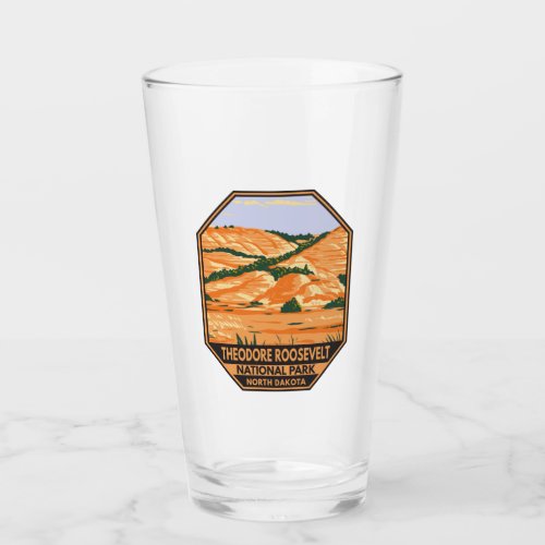 Theodore Roosevelt National Park Vintage Glass