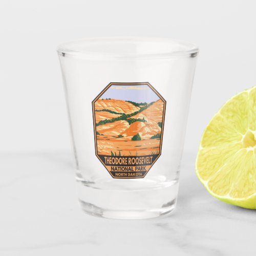 Theodore Roosevelt National Park Vintage Shot Glass