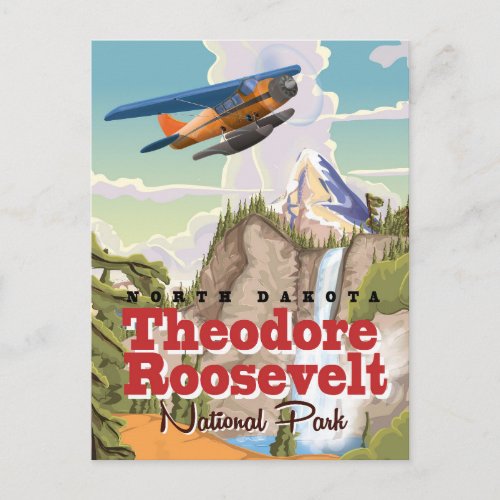 Theodore Roosevelt Park vintage travel poster Postcard