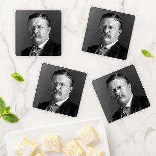 Theodore Roosevelt Teddy President Republican Coaster Set