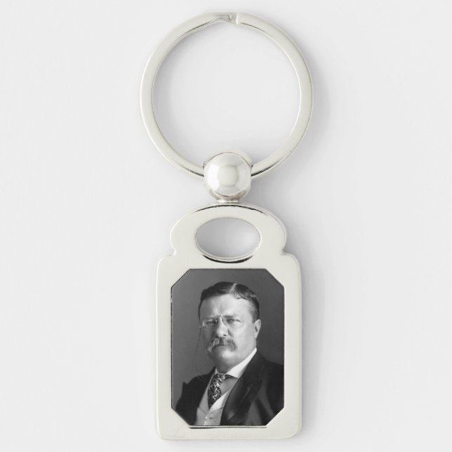 Theodore Roosevelt Teddy President Republican Keychain (Front)