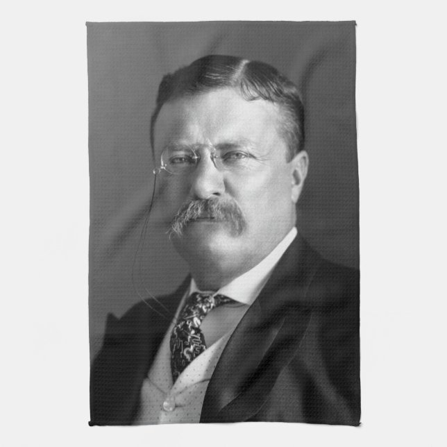 Theodore Roosevelt Teddy President Republican Kitchen Towel (Vertical)