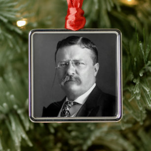 Theodore Roosevelt Teddy President Republican Metal Ornament