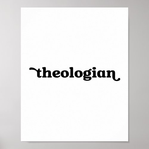 Theologian Poster _ Black