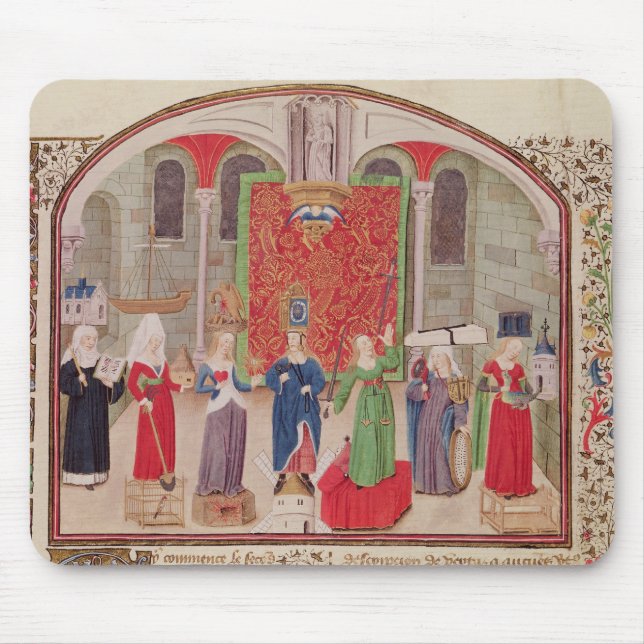 Theological and Cardinal Virtues Mouse Pad (Front)