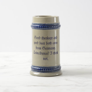 Theology and Beer... Beer Stein