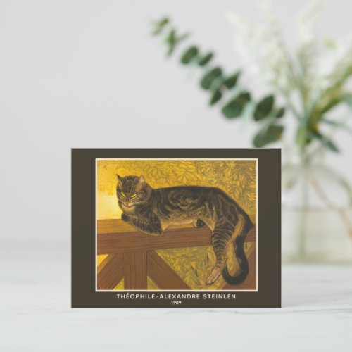 Thophile_Alexandre Steinlen Cat on a Ballustrade Postcard