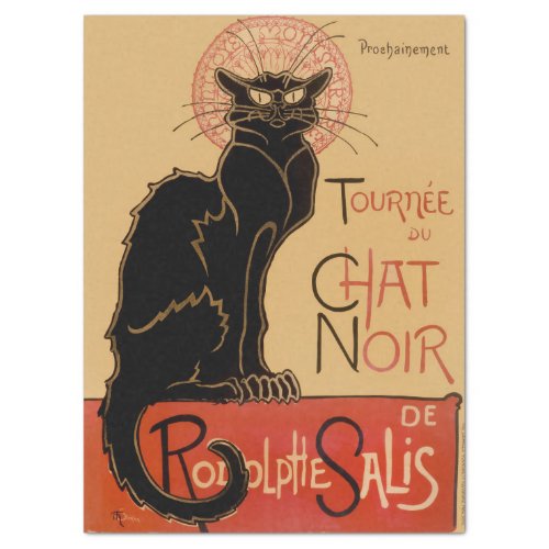 Thophile Steinlen Le Chat Noir Decoupage Tissue Paper