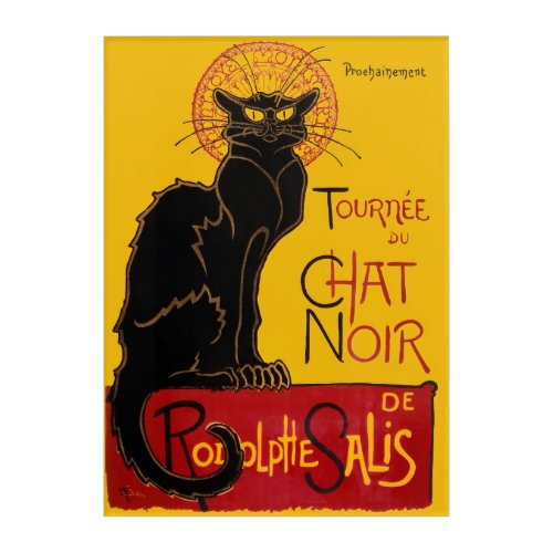 Theophile Steinlen _ Le Chat Noir Vintage  Acrylic Print