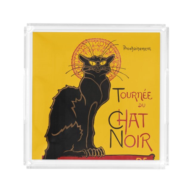 Theophile Steinlen - Le Chat Noir Vintage Acrylic Tray (Front)