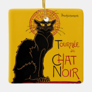 Theophile Steinlen - Le Chat Noir Vintage Ceramic Ornament