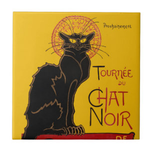 Theophile Steinlen - Le Chat Noir Vintage Ceramic Tile
