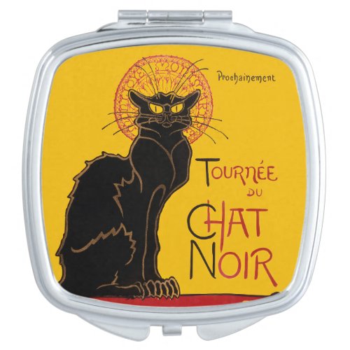 Theophile Steinlen _ Le Chat Noir Vintage Compact Mirror